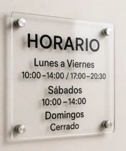 Cartel horario